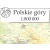 Polskie Góry mapa ścienna 1:800 000 - naklejka, 100x35 cm, ArtGlob